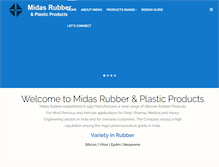 Tablet Screenshot of midasrubber.com